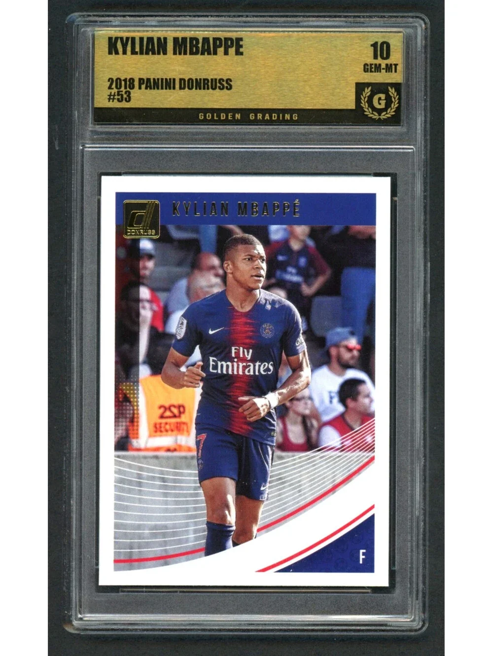 2018-19 Donruss #53 Kylian Mbappe PSG France Rookie  (RC) Graded 10 Gem Mint
